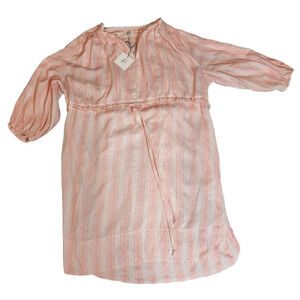 NWT dRA Pink Stripe Oversized flowy dress Viscose Size Medium